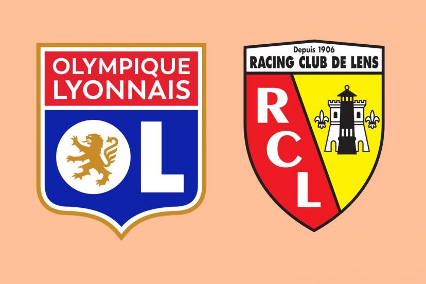 Lyon and Lens players in a tense moment from their last Cup final clash