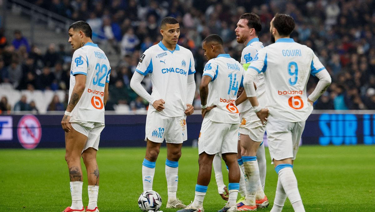 Marseille players in action
