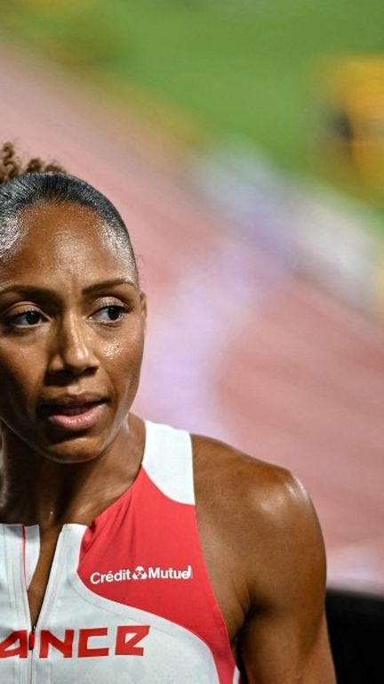 La Française Rénelle Lamote à Tokyo aux championnats du monde, le 19 septembre 2025. (PHILIP FONG / AFP)