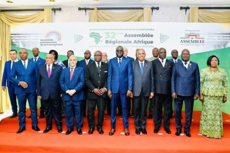 Parliamentarians from Gabon and Senegal at the 32nd Francophonie Assembly in Dakar