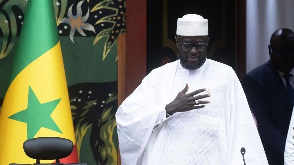 Malick Ndiaye during a parliamentary session