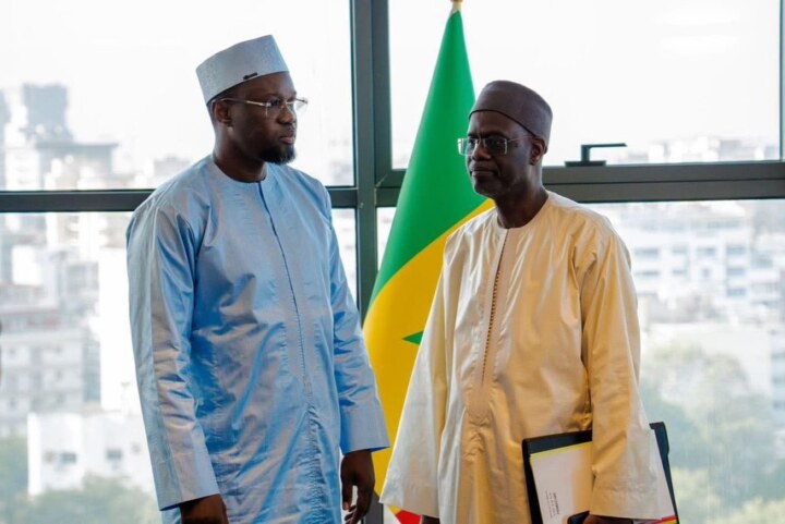 Historic handover ceremony at Primature: Sonko transfers duties to Al Aminou Lo