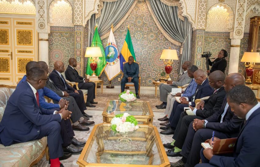 President of Gabon meeting with Coris Bank delegation