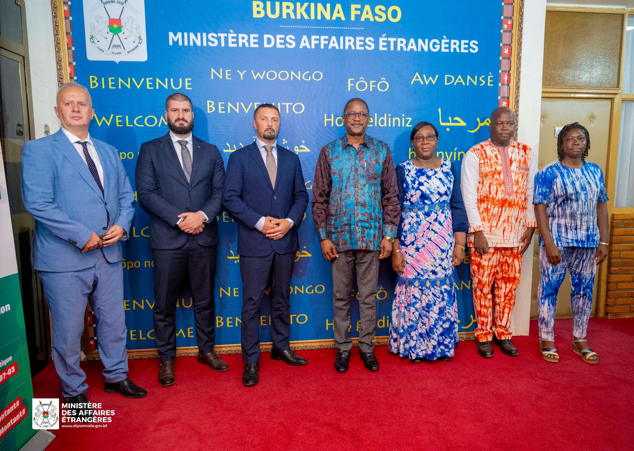 A Serbian parliamentary delegation led by Slavenko Ristic, Chairman of the Defense and Security Commission, meets with Burkinabè officials in Ouagadougou