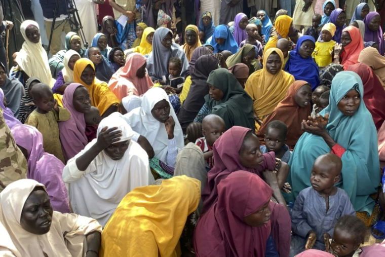 Former Boko Haram captives including women and children being handed over to local authorities