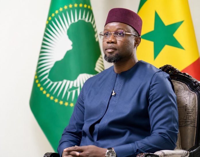 Ousmane Sonko during his interview on June 15