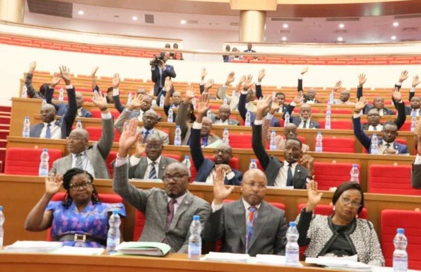 Gabon deputies voting