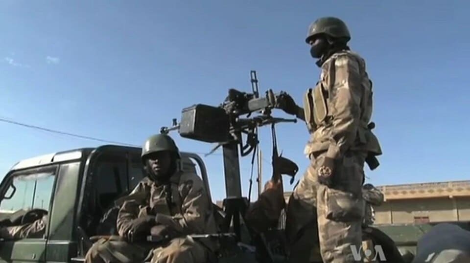 Malian army soldiers during a 2013 operation in Gao