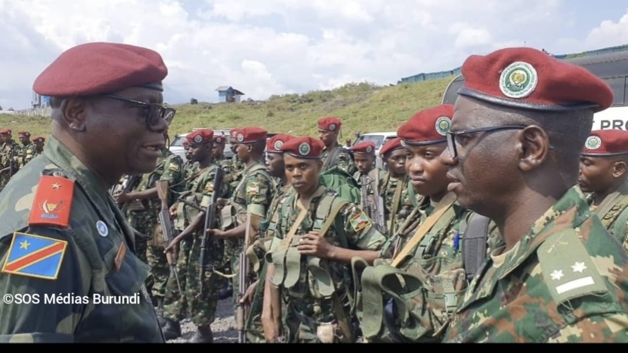 Arrival of the first Burundian soldiers at Goma airport, capital of Nord-Kivu province, eastern DRC. This strategic site was retaken by M23 rebels in January 2025.