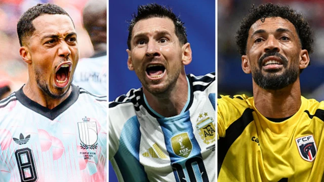 Belgian midfielder Youri Tielemans, Argentine legend Lionel Messi, and Cape Verdean goalkeeper Vozinha