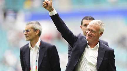 Didier Deschamps during the France-England match on July 18, 2026, in the World Cup third-place playoff in Miami