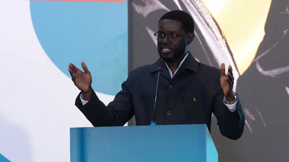 Senegal president Diomaye Faye unveiling new party Kiiraay in Dakar