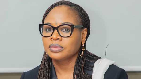 Awaou Baco, Bénin’s Minister of SMEs and Employment Promotion, during a field visit