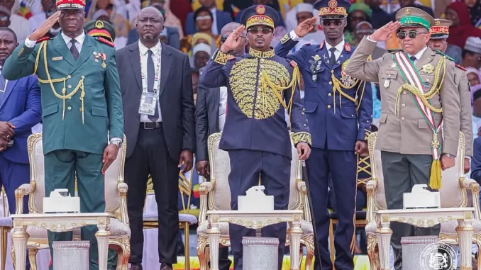 Military parade in N'Djaména during Chad's independence anniversary