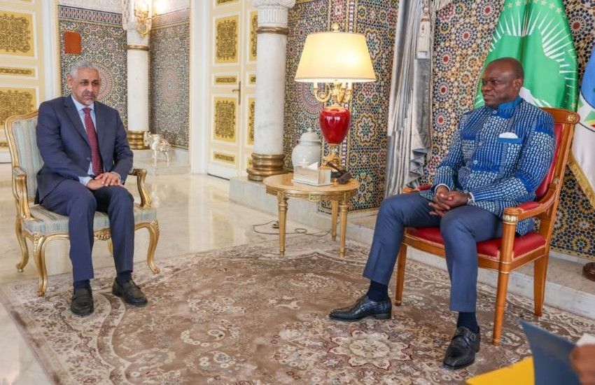 Meeting between Sidi Ould Tah and President Brice Clotaire Oligui Nguema in Libreville