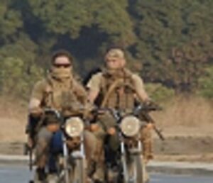 Wagner mercenaries patrol road near Ndélé