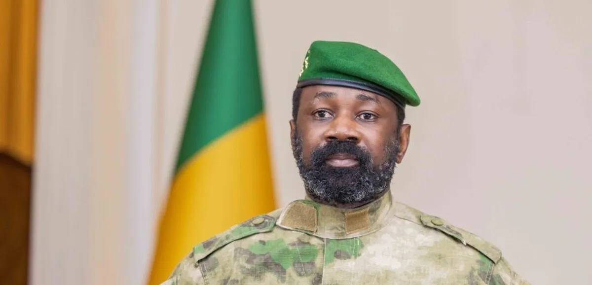 Mali's transitional leader, General Assimi Goïta, addresses the nation from Bamako